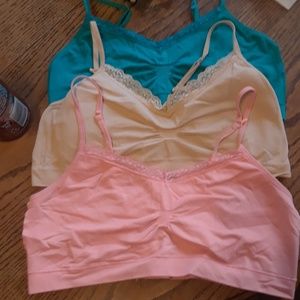 3 sports bras. Large